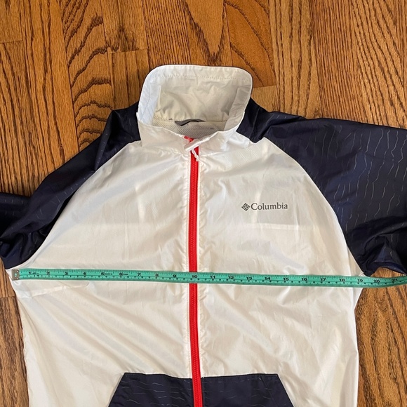 Columbia Tabor Point packable Windbreaker Jacket - Red,‎ White, Blue sz  Small - Picture 6 of 7